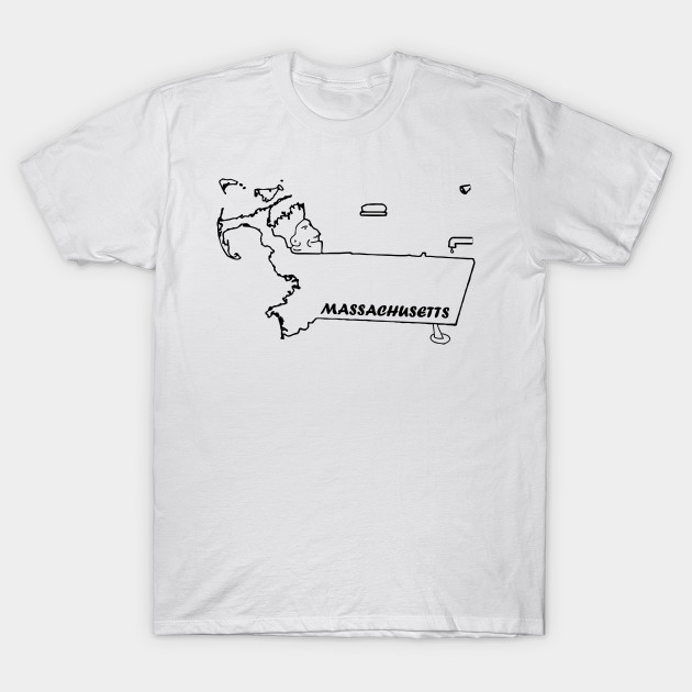 A funny map of Massachusetts Massachusetts TShirt TeePublic